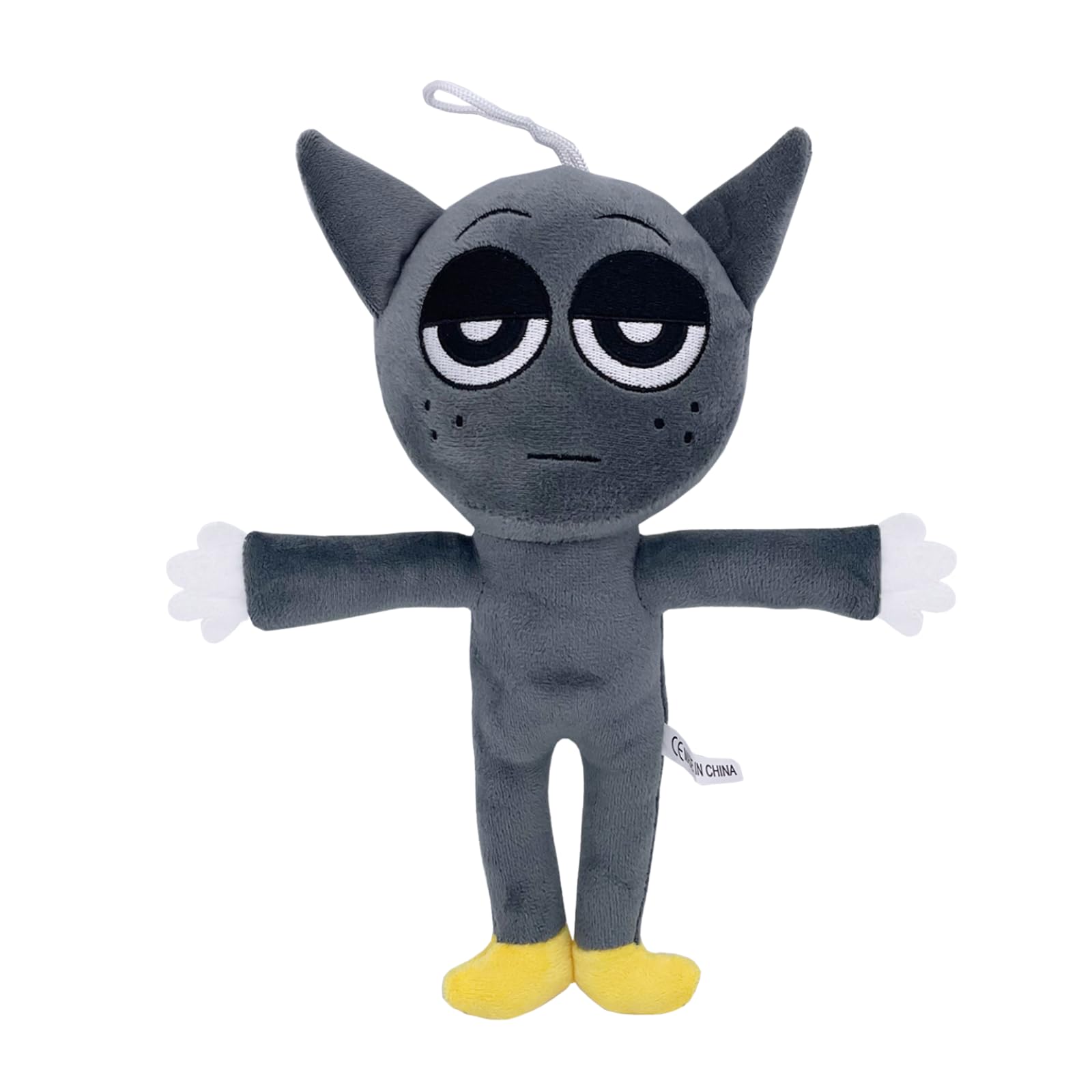 Benolls Sprunki Plushies Merch,Sprunki Plush Toys,Cute Soft Stuffed Animal Pillow Figure Doll Christmas Birthday Gifts for Fand Adult Kids (Gray Plush)