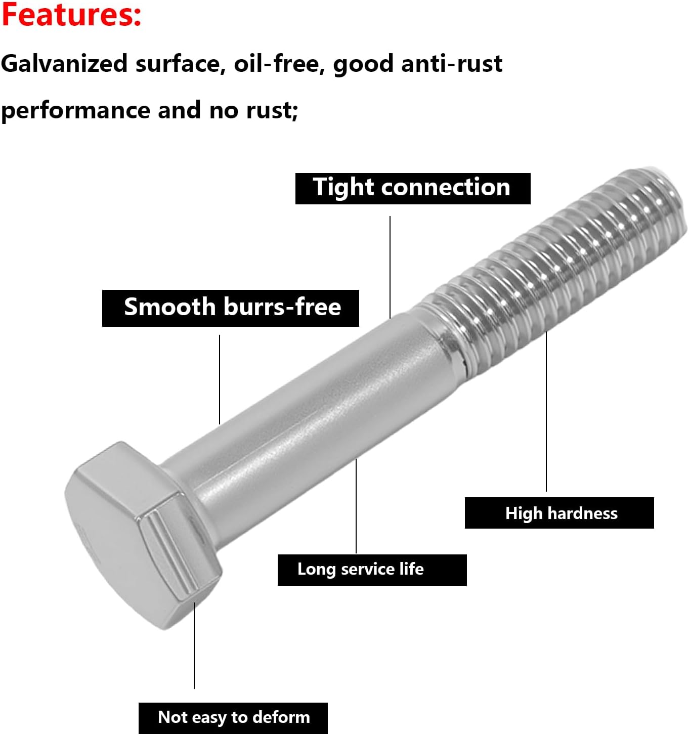 Engine Hex Bolt Kit for Ford 260 289 302 Carbureted Engine Fit for Passenger Side Pump Inlet Type Only; 228pcs Stainless Steel Small Block Screw Bolt Kit
