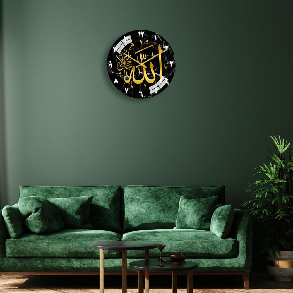 Orologio da parete Arte Orologio da parete semplice Decoro a foglia di ginkgo Orologi da parete silenziosi, Arte in metallo 3D Grande Orologio da parete moderno silenzioso senza ticchettio, Soggiorno