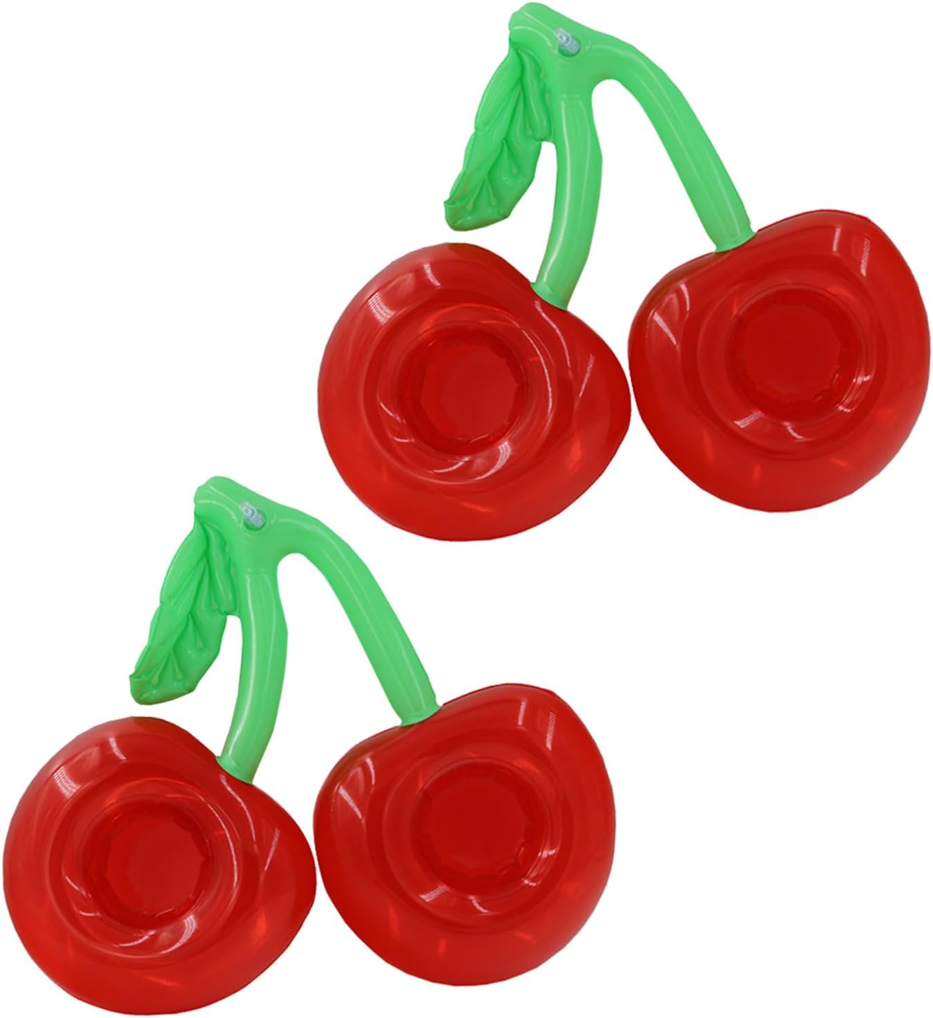 Toddmomy 2pcs Inflatable Cherry Floating Drink Holders Pool Drink Cup Holders Summer Pool Party Accessories