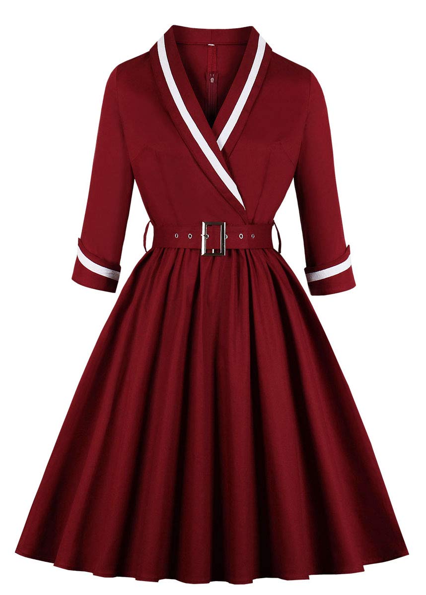 オードリーヘップバーン50s styleワンピース✴︎新品未使用XL オードリーヘップバーン50s styleワンピース✴︎新品未使用M. L
