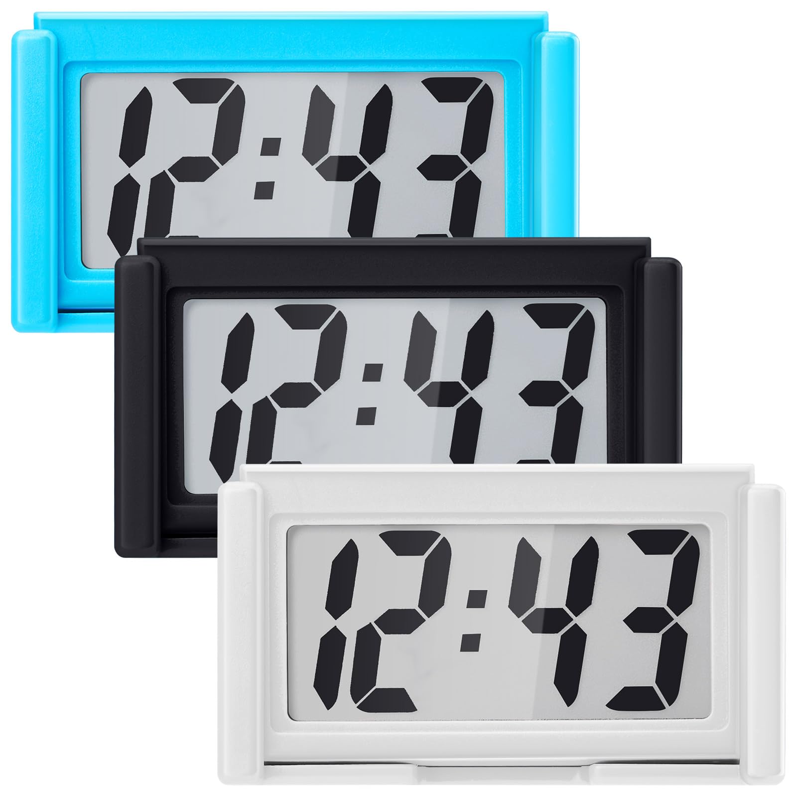 Amazon.com: Frienda Mini Digital Small Magnetic Clock Car Dashboard ...