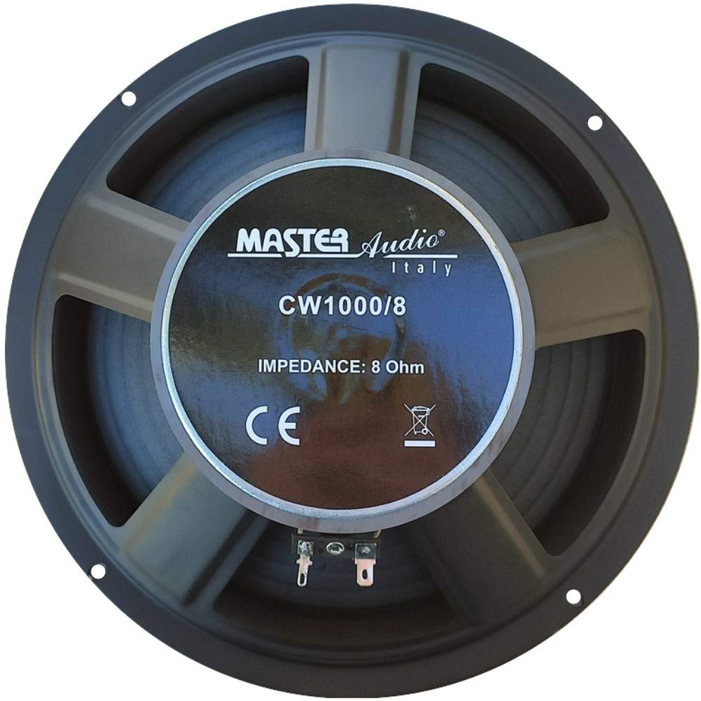 MASTER AUDIO 1 WOOFER CW1000/8 altoparlante da 25,00 cm 250 mm 10" da 220 watt rms e 440 watt max impedenza 8 ohm casa sensibilità 90 db, 1 pezzo