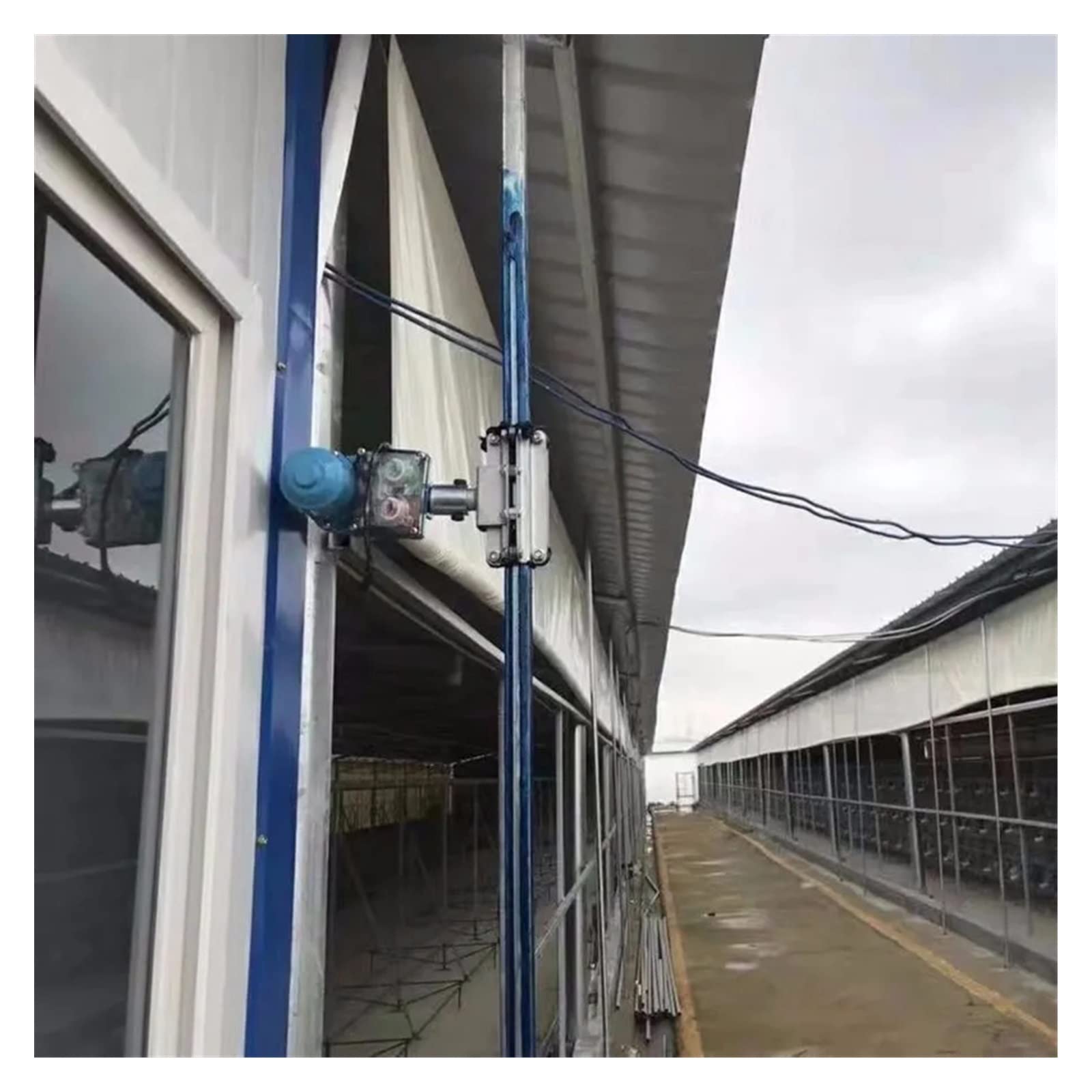Zrolowany silnik elektryczny o mocy 100 W, rolowana folia z tworzywa sztucznego do szklarni, elektryczna maszyna do folii wiatrowej, zasłony wentylacyjne Dc24V(Single motor)