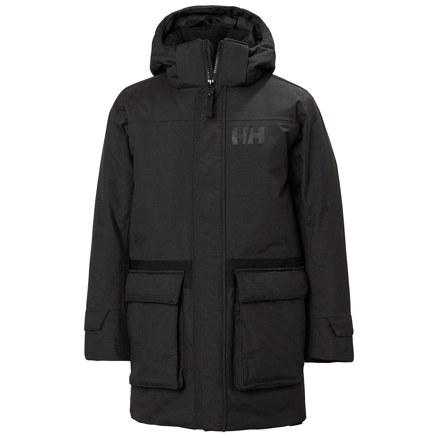 Helly Hansen Kids' Oliver Parka Jacket, 990 Black, 8