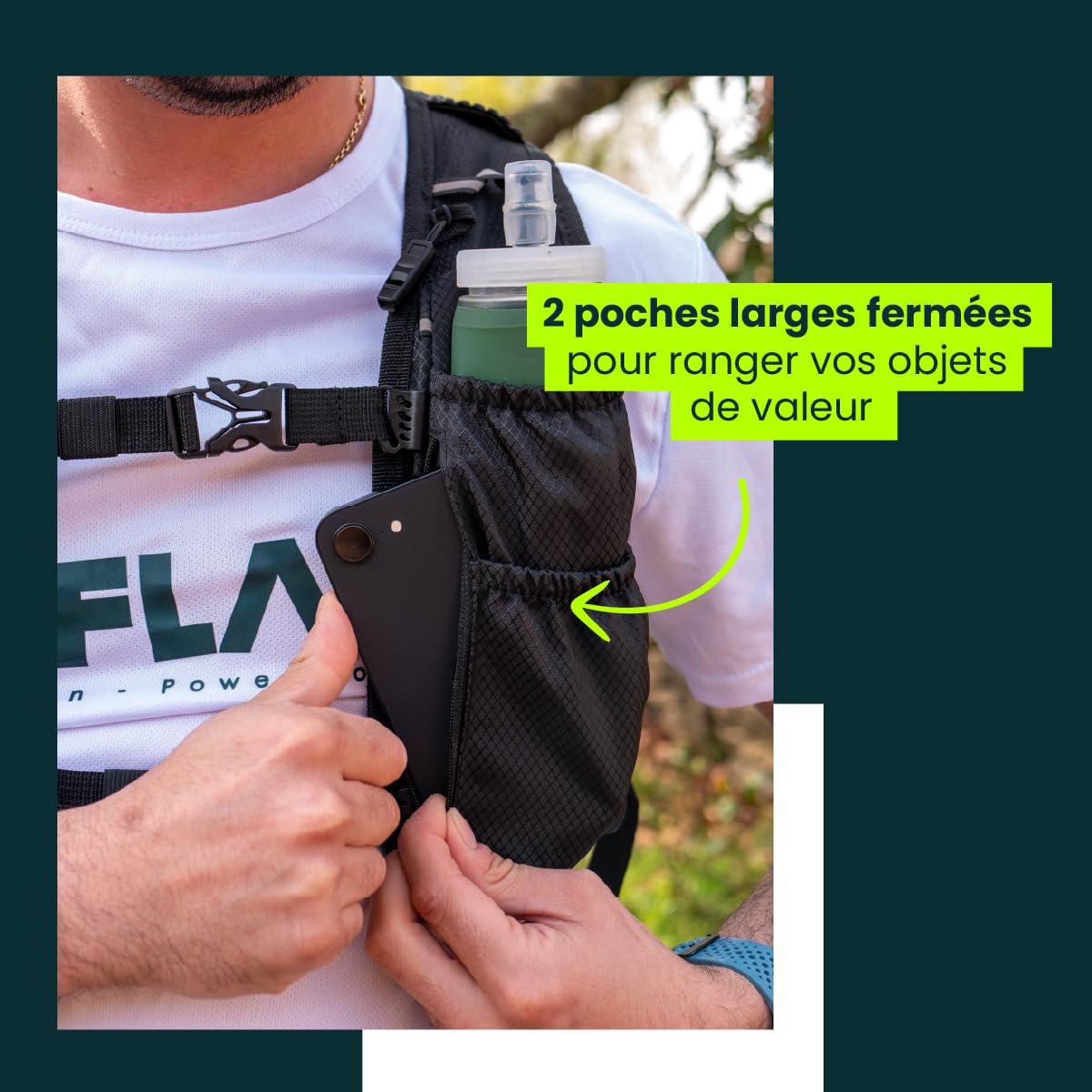 Gilet d'Hydratation Premium – Ultraléger & Anti-Ballottement – L'Essentiel pour Le Trail, Le Running et la Randonnée