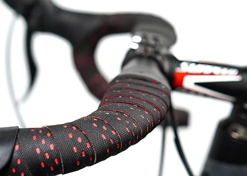 Miniatura 4 de CNC Cinta de manillar de bicicleta cintas de barra de bicicleta de carretera 2 fundas de mango de ciclismo para bicicleta de montaña rojo