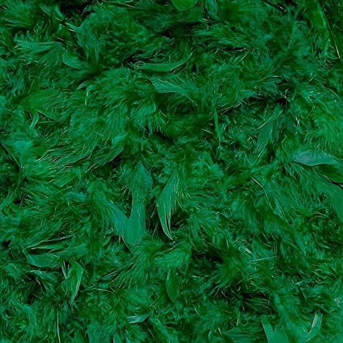Feather Boas 6 Foot Long 50 Gram Variety of Colors Crafts Parties Costumes Holidays Decorating (#136 Forest Green)