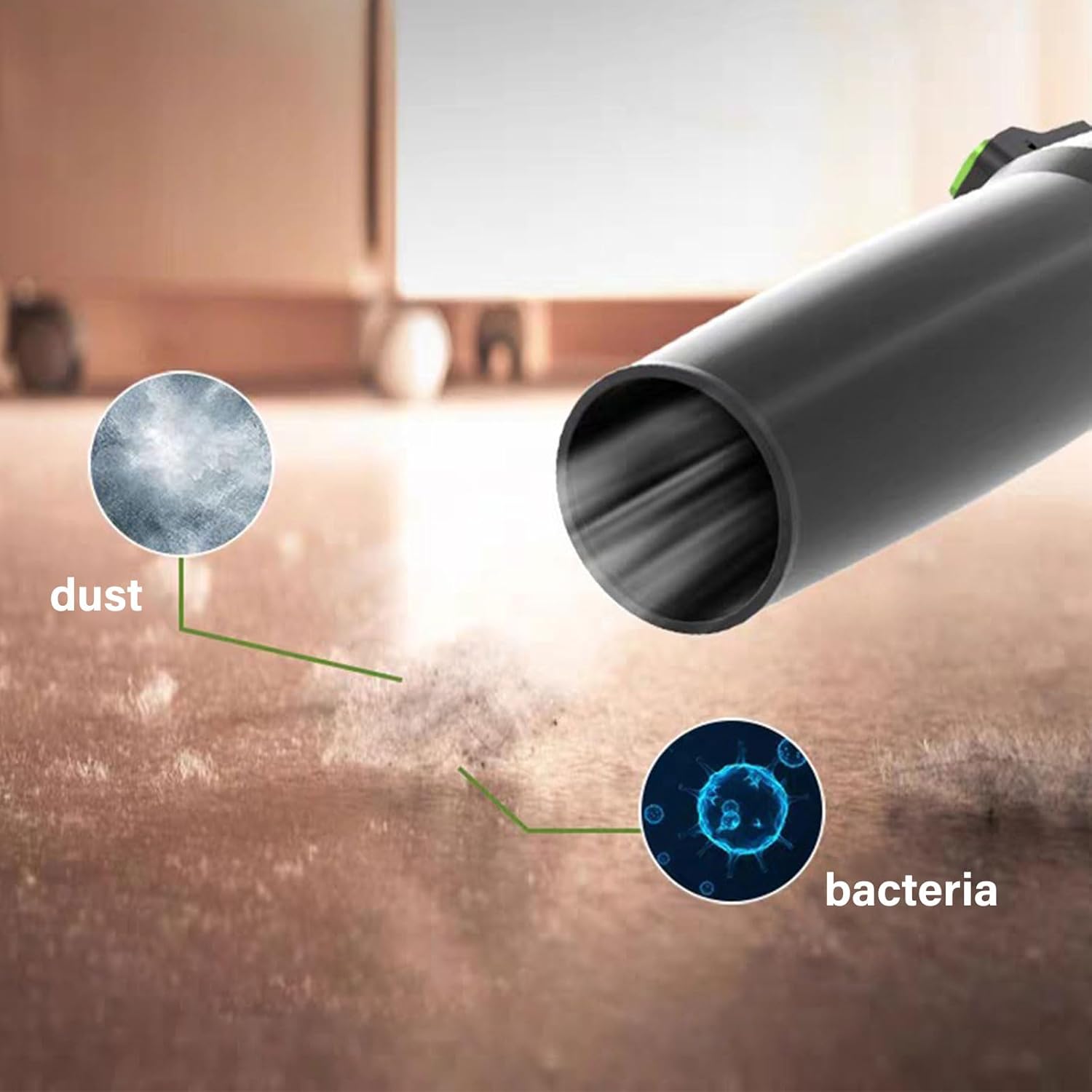 Multifunction Cordless Blowe with Enhances Air & Easy Carry Designs Noise Reduction Blower for Handli Carry Garden Blower