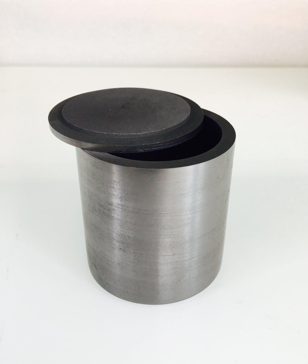 OTOOLWORLD Smelting Lab Graphite Crucible with Cover Lab Supply 70MM X 70MM