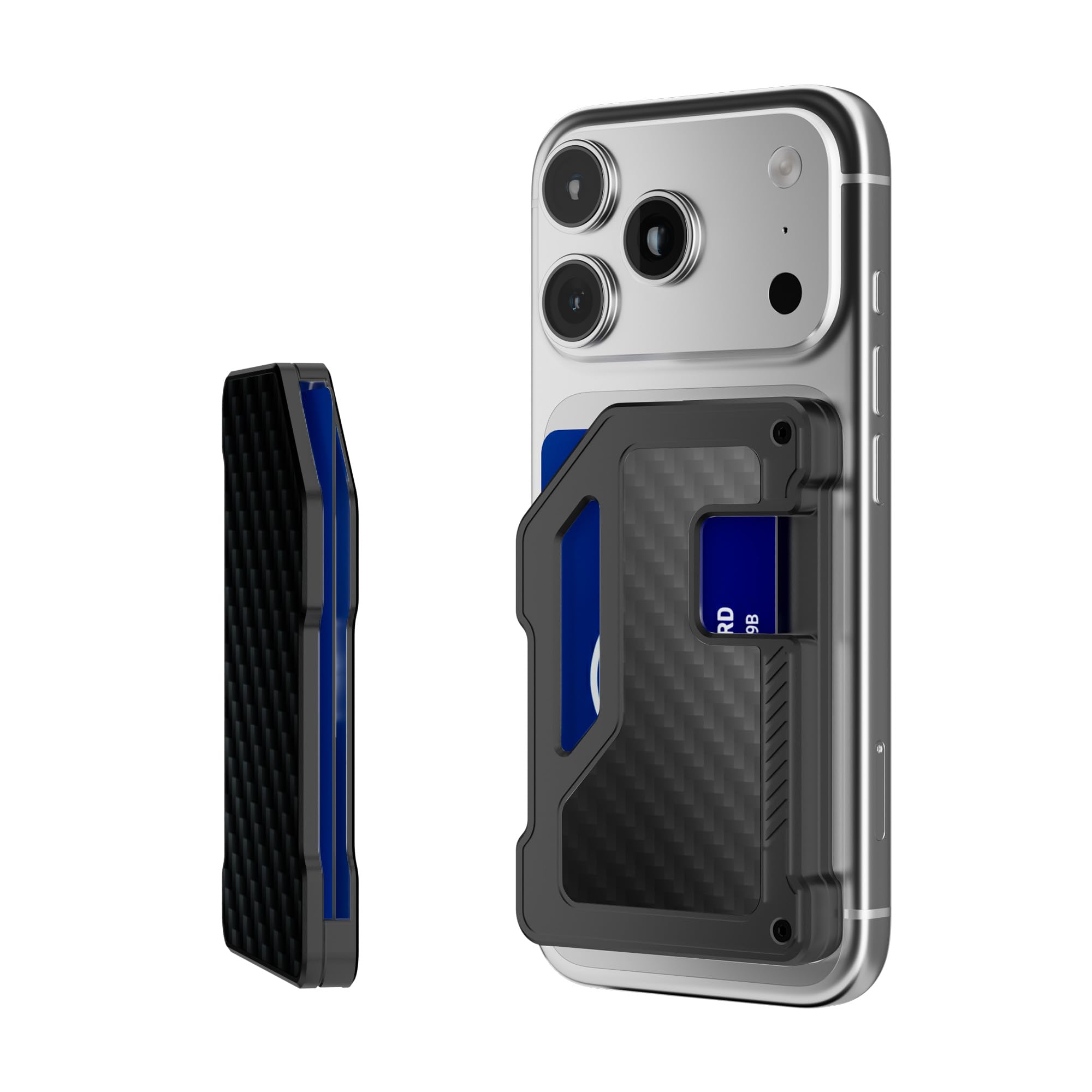 Shield Magnetic Phone Wallet with Steel RFID Blocking & Bulletproof Aramid Fiber, Compatible with iPhone 12/13/14/15/16/17 Series & MagSafe Cases，NOT for mini，Dark grey-image-13
