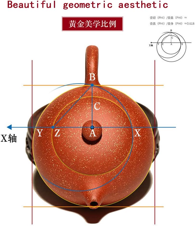 Teapot 200ml Chinese Gongfu Tea Xishi Zini Clay Pots Ball Filter Infuser for Loose Tea (9 hole filters dragon)