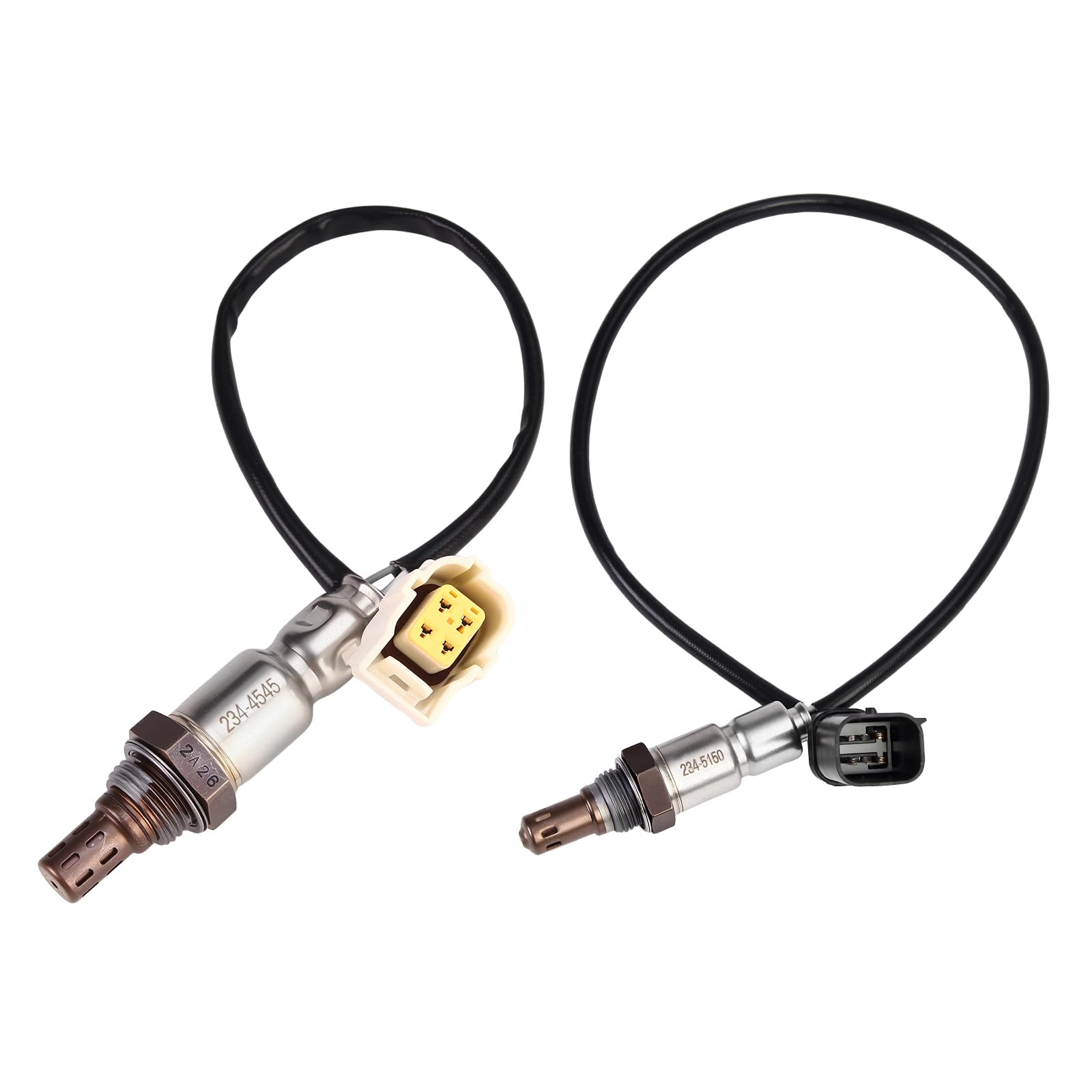 oxygen o2 sensor upstream downstream fits for chry 200 15-17, for dodge dart 13-16, for jeep cherokee 14-19, compass 2019, wrangler jk 2018, for fiat 500x 16-18 2.4l, replace 234-5150 234-4545 2pcs