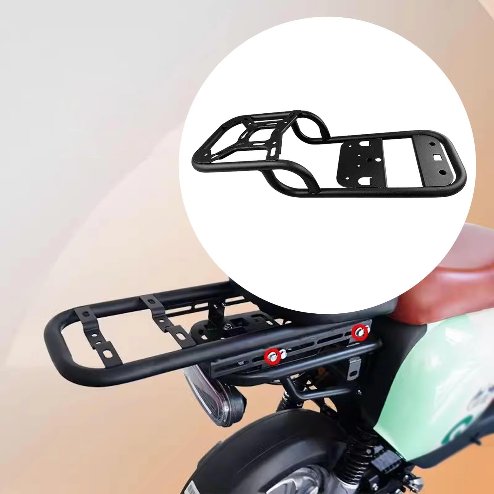 Moto Ripiano Portapacchi Posteriore Portapacchi Posteriore Universale Per Pendolarismo Quotidiano Per Ciclomotore Elettrico, Accessori Pratici In Metallo