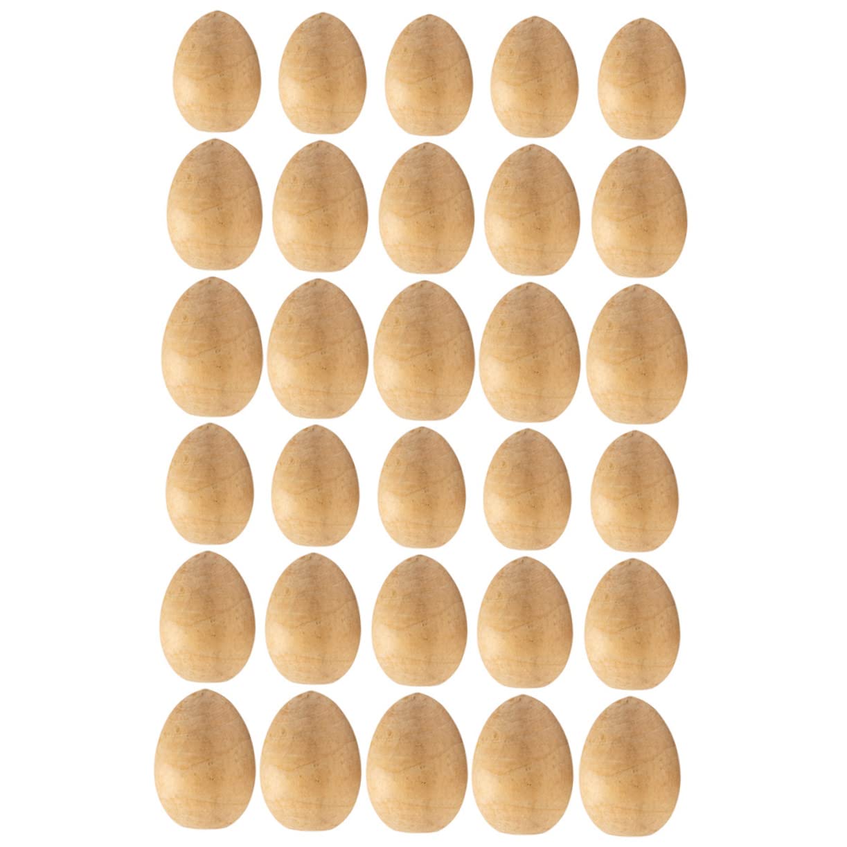 Angoily 30stücke Holzeier Zum Bemalen Unbemalte Holzornamente Für Ostereierdeko Diy Bastelmaterialien Osterbastelset Für Junge Mädchen Und Erwachsene