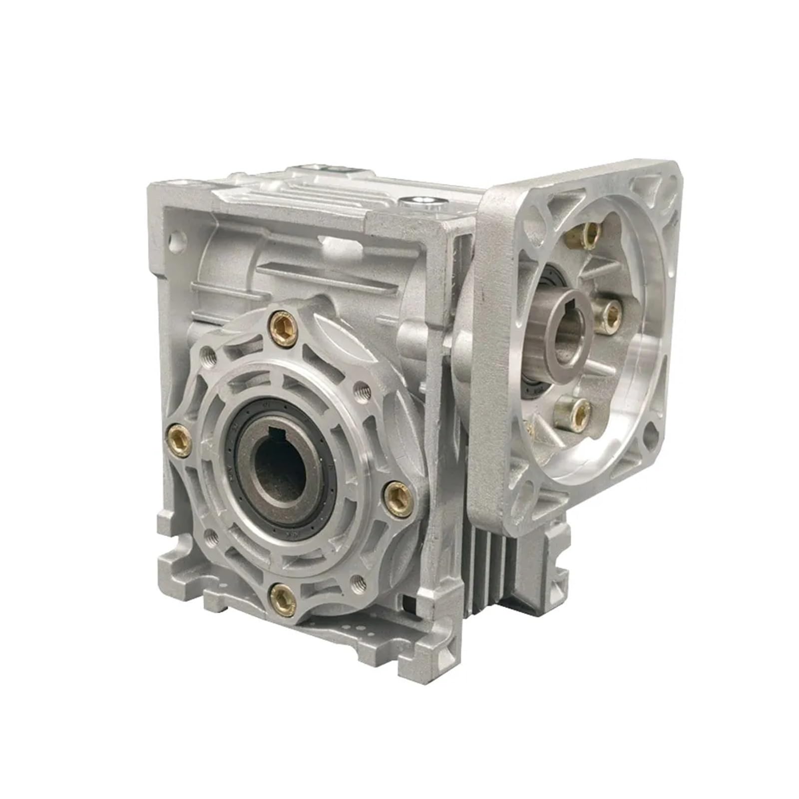 NMRV40 RV040 Speed reducer worm DC electronic starter gearbox 18mm output 5:1-100:1 Worm Gearbox Speed Reducer IINKUEYK(100 to 1)