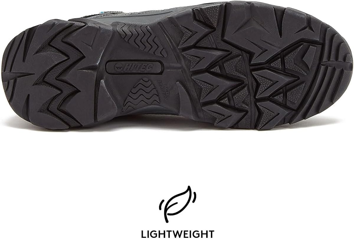 HI-TECRavusWPLowWaterproof Hiking Shoes for Men, Lightweight Breathable Outdoor Trekking and Trail Shoes, Sizes 7 to 15, Medium and Extra Wide Mens Hiking Shoes 9.5 Dark Grey