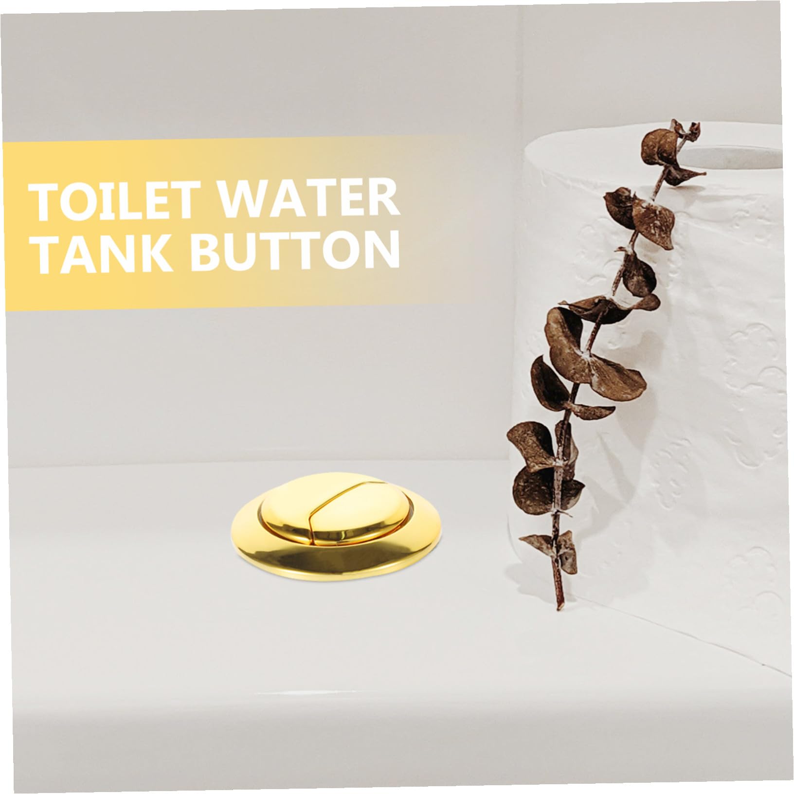Botón Pulsador Doble Descarga para Cisterna WC Accesorio Repuesto Fácil Instalación Diseño Resistente Ahorro Agua Compatible Inodoro Estándar Botón Redondo