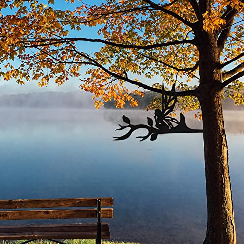 Fadaat Metall-Feenpfahl Gartendekoration Hofpfahl Feenstecker Statuen Dekor