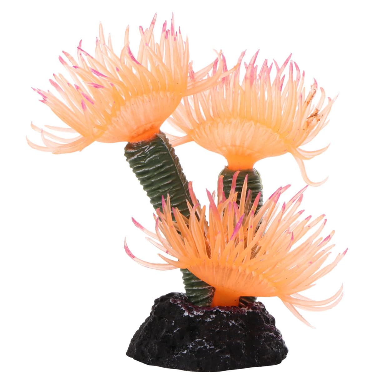 POPETPOP 1Pc Artificial Coral for Aquarium Decor Coral Ornament for Fish Tank Orange Durable for Aquatic Landscaping and Enhancing Fish Tank Aesthetics