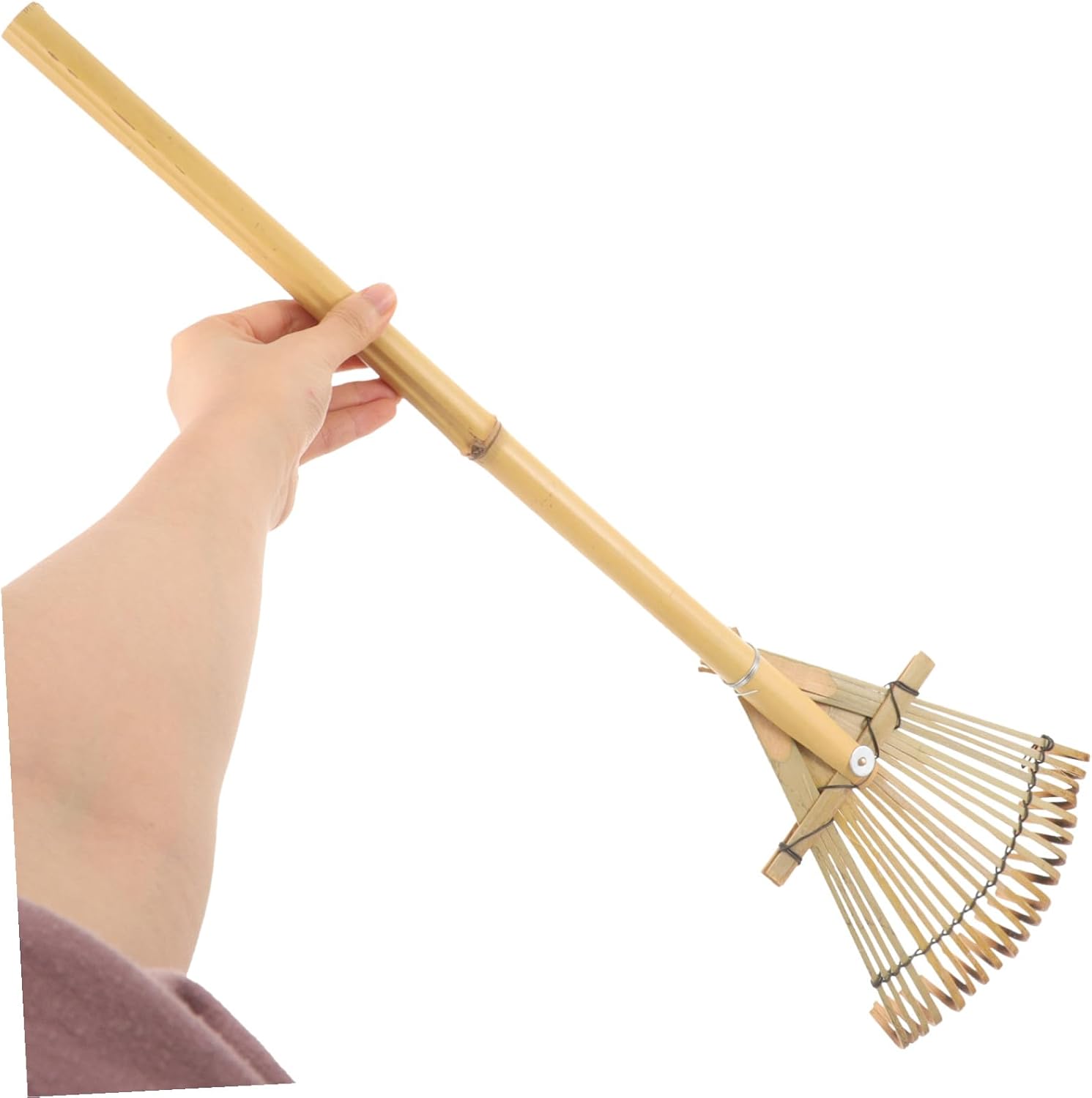 Angoily Garden Hand Rake with Teeth for Soil Cultivating and Weeding Lightweight Portable Rake for Flower Beds and Tree Planting Gardening Tool for Outdoor Use