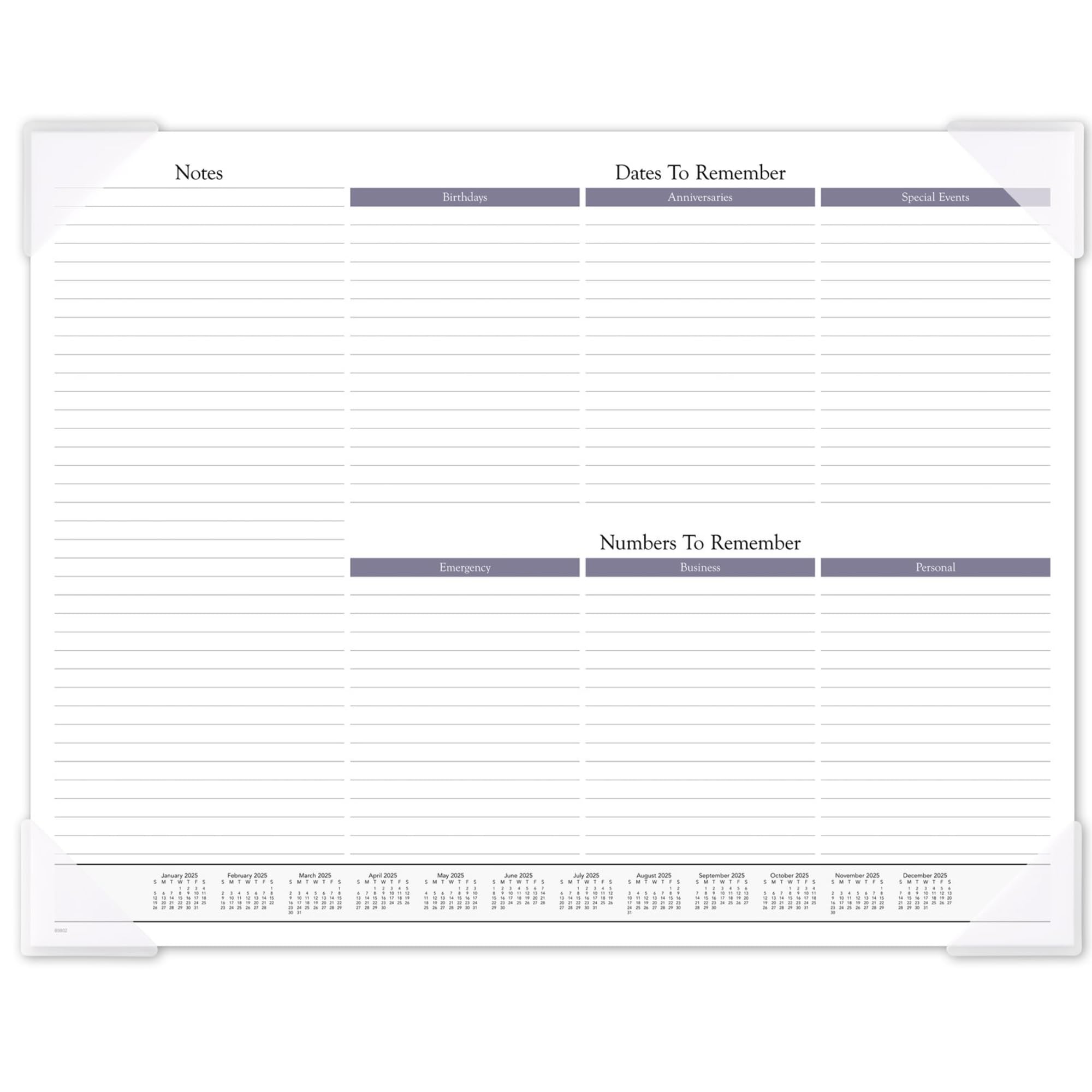 AT-A-GLANCE® Monats-Schreibtischunterlage mit Panorama-Landschaft, 54,5 x 43,2 cm, Scenic, Januar 2025 bis Dezember 2025, 89802