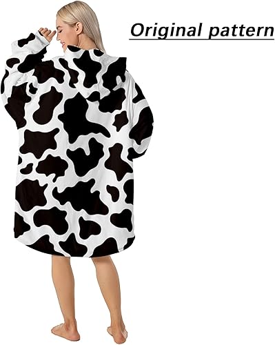 Miniatura 4 de Darrenvan Manta con capucha para adultos y niños, manta acogedora de gran tamaño con capucha