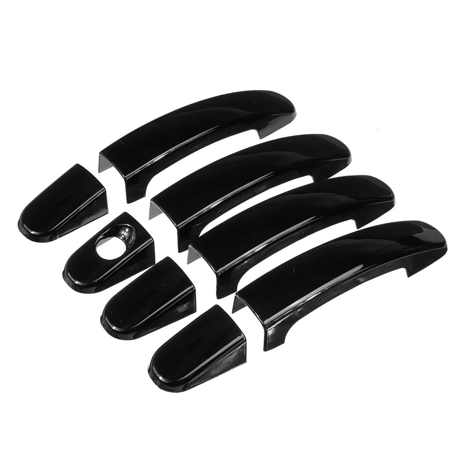 PIWINE 8 PCS/Set Car ABS Glossy Black 4 Door Handle Covers for Ford for Focus for Escape for Kuga for Ranger 2005-2018