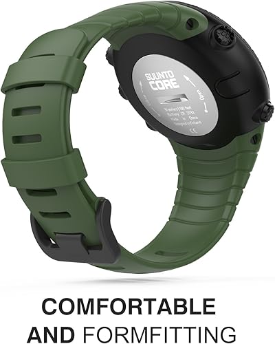 Miniatura 3 de MoKo Correa de reloj compatible con Suunto Core, correa de muñeca suave de repuesto clásica con cierre de metal para reloj inteligente Suunto Core,