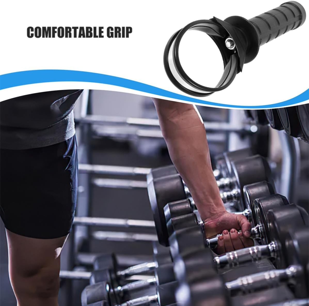 TIDTALEO 2pcs Gyro Ball Wrist Exerciser Handles Lightweight Abs Grip Holders for Wrist Strength Training for Effective Hand and Forearm Workouts