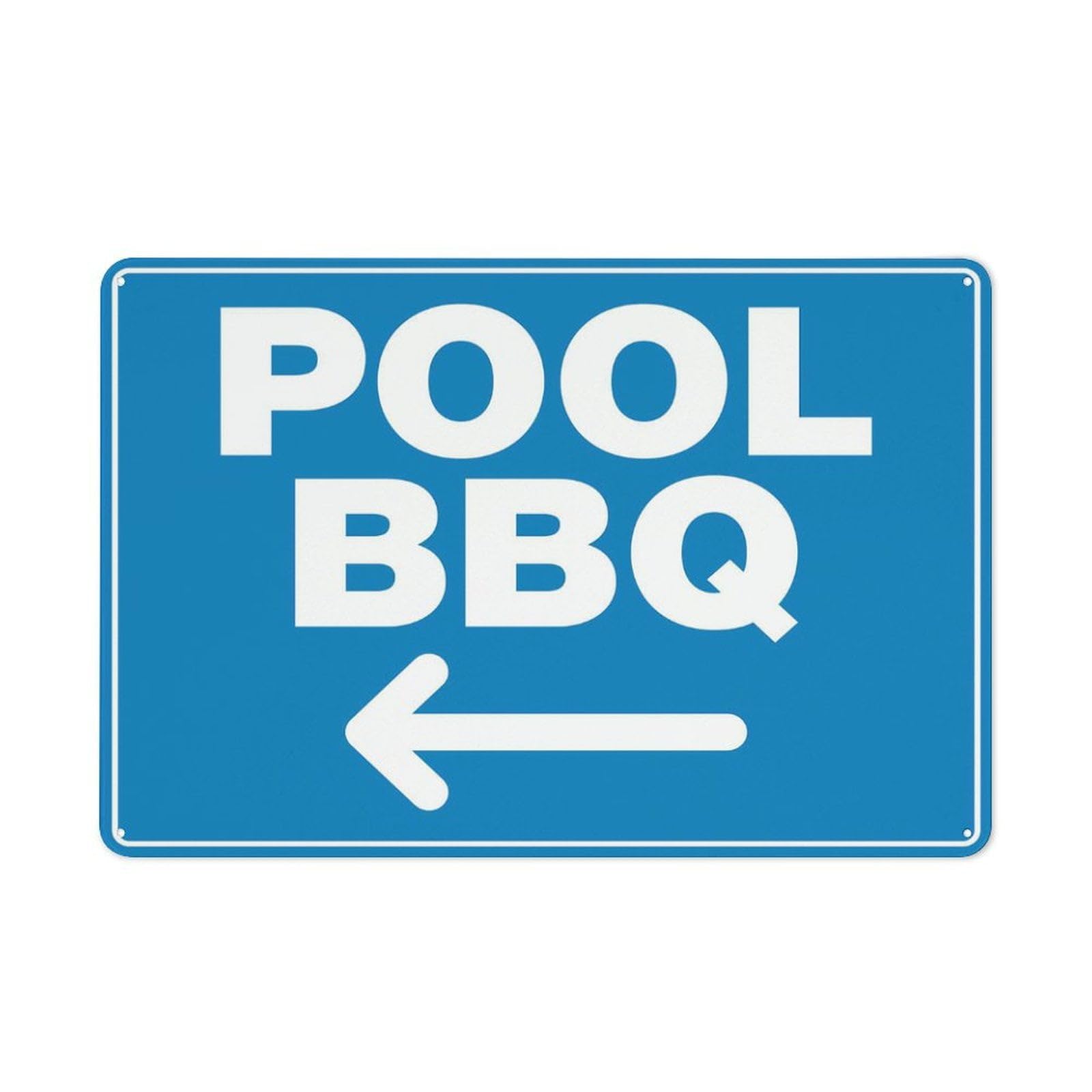 Pool Bbq Left Arrow Classics Wall Art for Cozy Decor for kitchen Cafe living Room Farmhouse Restaurant Chic Plaque Decorative Gifts Tin Sign 8x12 Inch