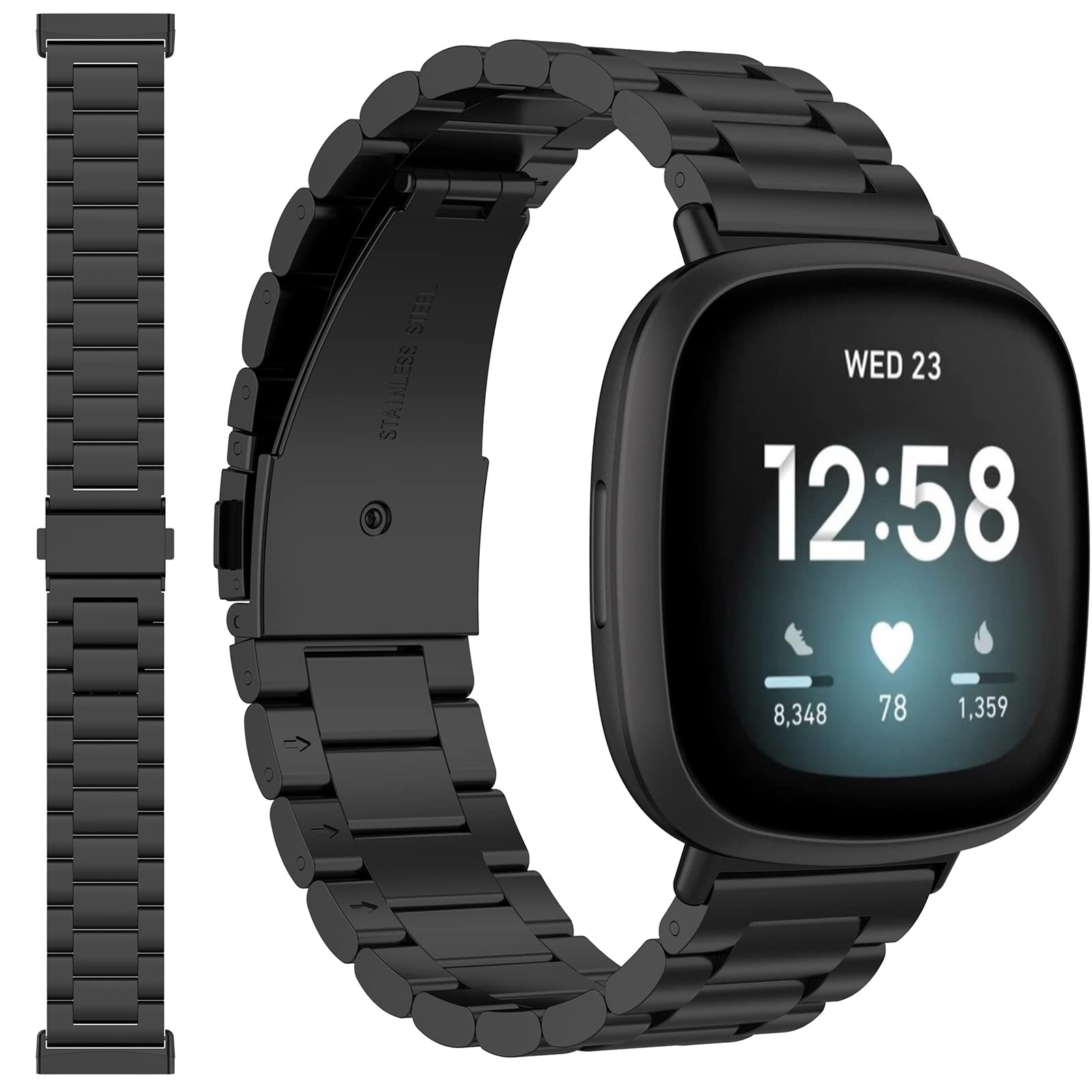 Amazon.co.jp: 対応Fitbit(フィットビット) Versa 4/Versa 3/sense2  