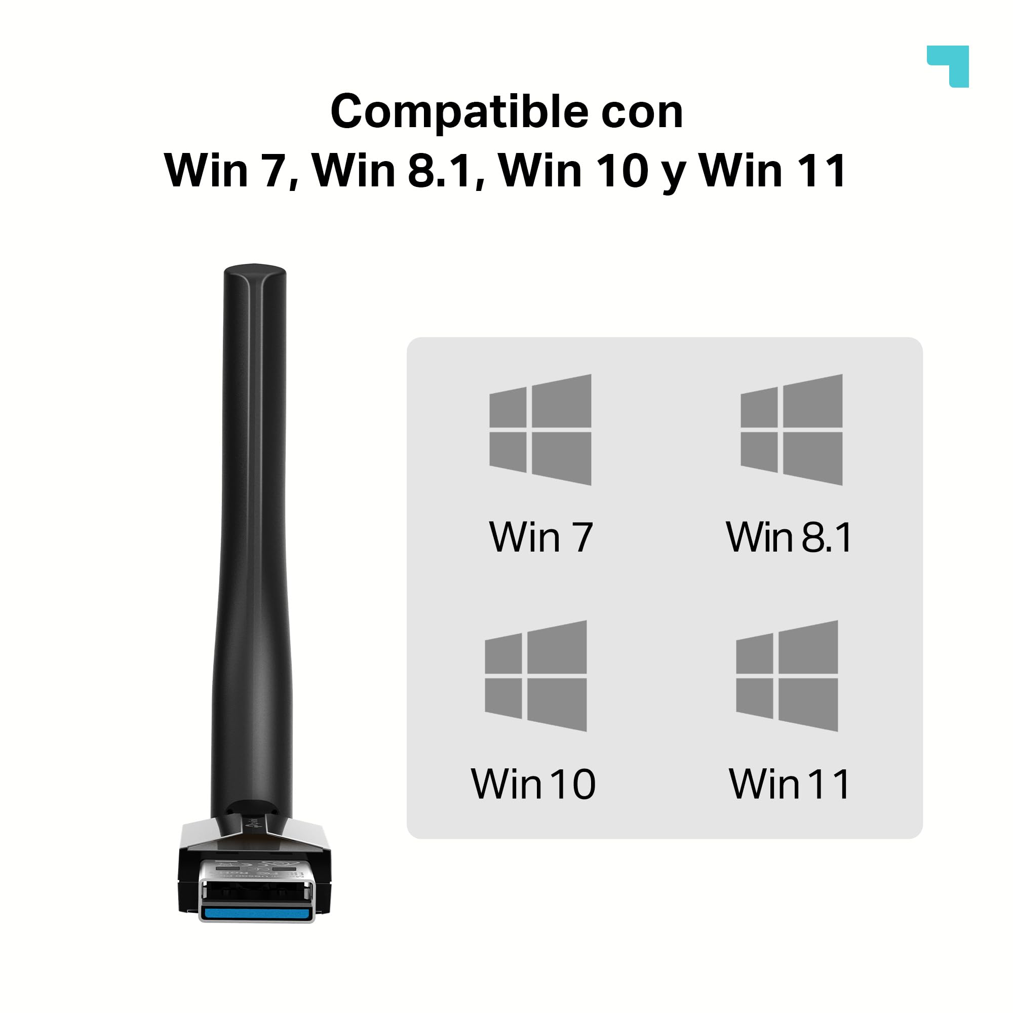 TP-Link UB500 Plus Adaptador USB Bluetooth 5.3 (EDR & BLE), Conexión Estable y de Largo Alcance, Compatible con Win 11/10/8.1/7, Plug & Play para computadora, portátil, Mouse, Teclado y Altavoz