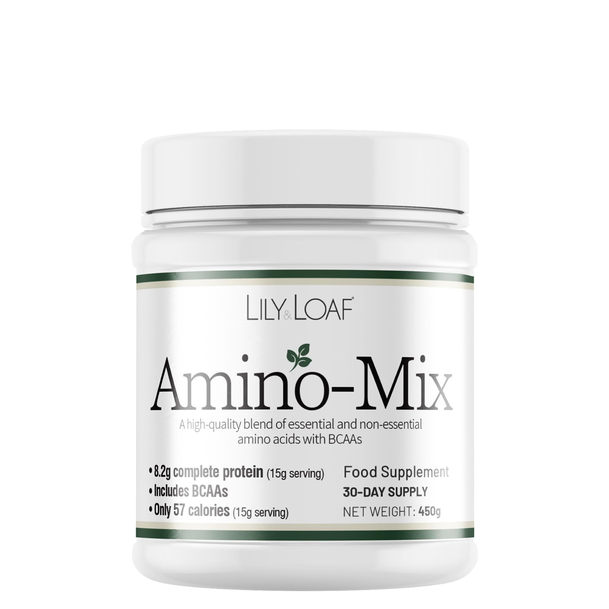 Amino-Mix | 30-Day Supply | Includes All 8 Essential Amino acids & BCAAs | Suitable for Vegans