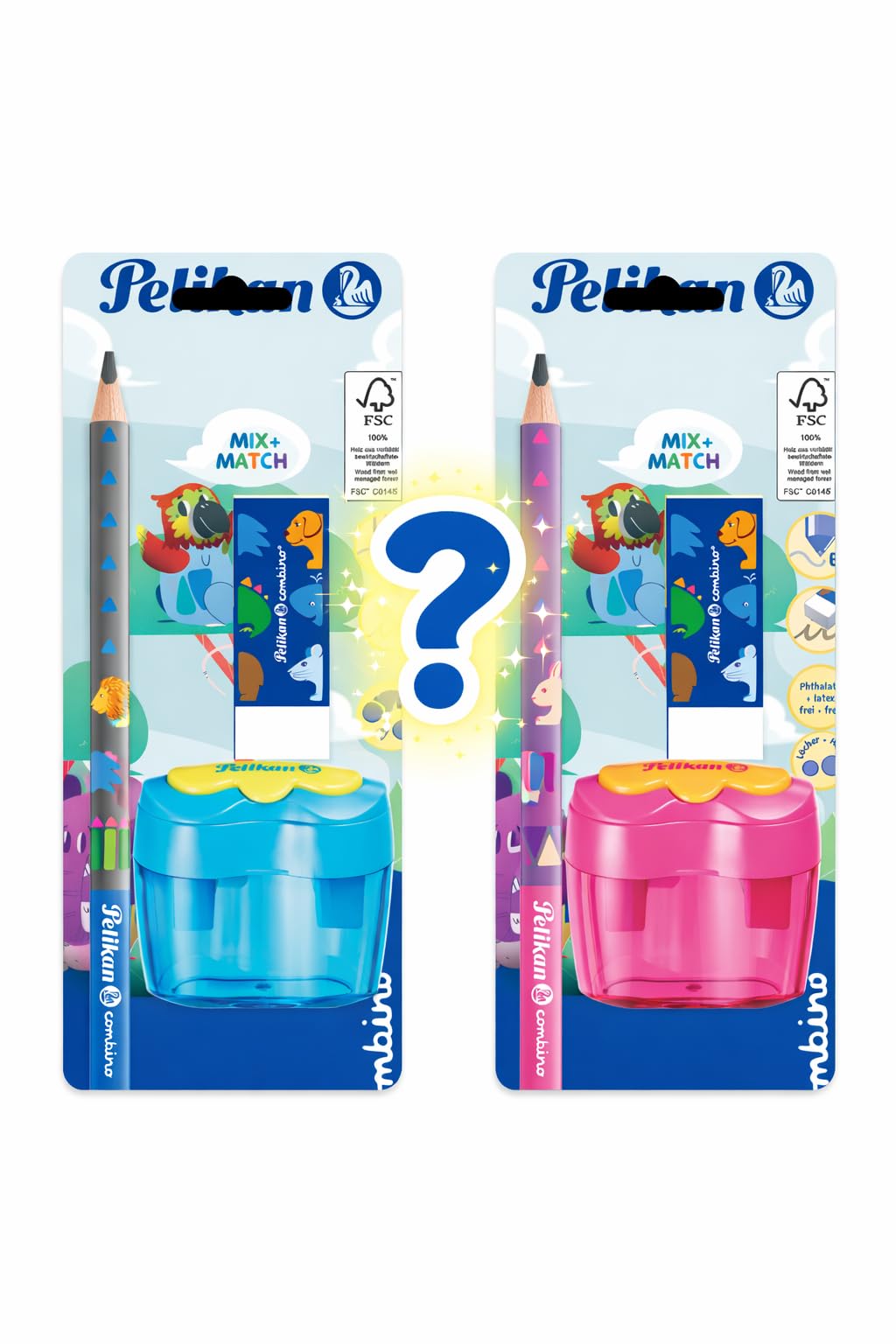 Amazon.com : Pelikan Combino School Set, Ergonomic Triangular