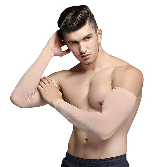 KALSARIA Men and Women Arm Sleeves - Skin (Pair Of 2)