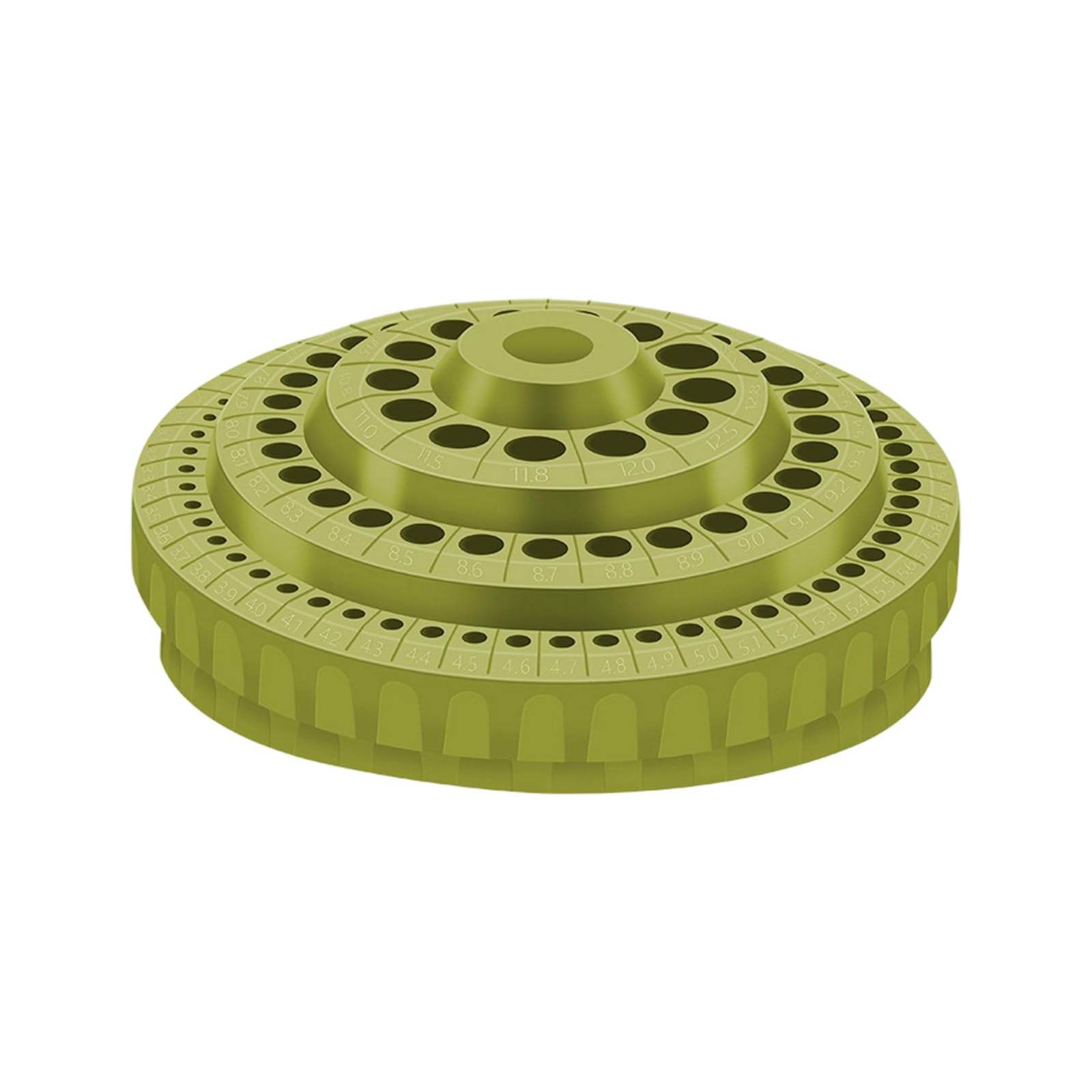 Rgybao Light Green Drill Bit Holder Multiple Layer Organizers Rotating Bur For Workshop Tool Secure Antislip Base Rotating Bur