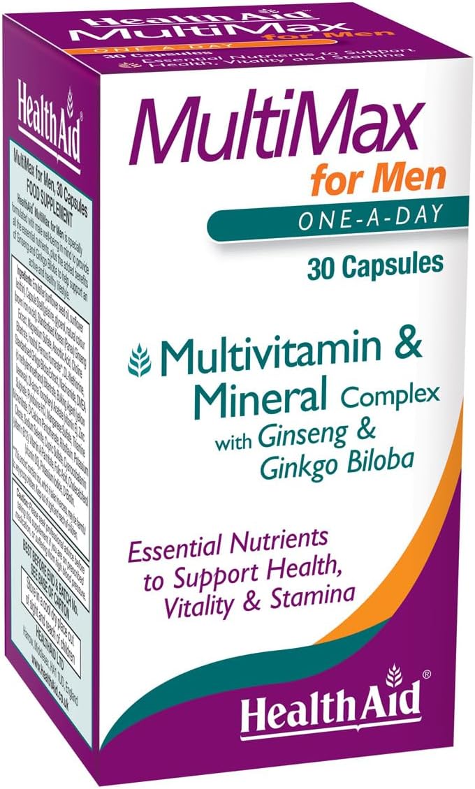 MultiMax for Men Multivitamins and Minerals, 30 Capsules