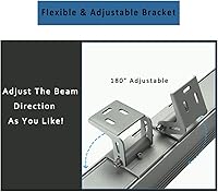 Vista 5 de Luces LED para lavadora de pared, 72 W, 5000 K, luz diurna, 7200 lm, 3.2 pies/40, impermeable IP65 para interiores y exteriores, barra de luz LED