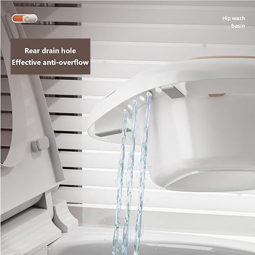 Miniatura 7 de Bañera eléctrica para asiento de inodoro para hemorroides, cuidado posparto, kit de baño para mujeres, alivio de la inflamación vaginal/anal, PVC,