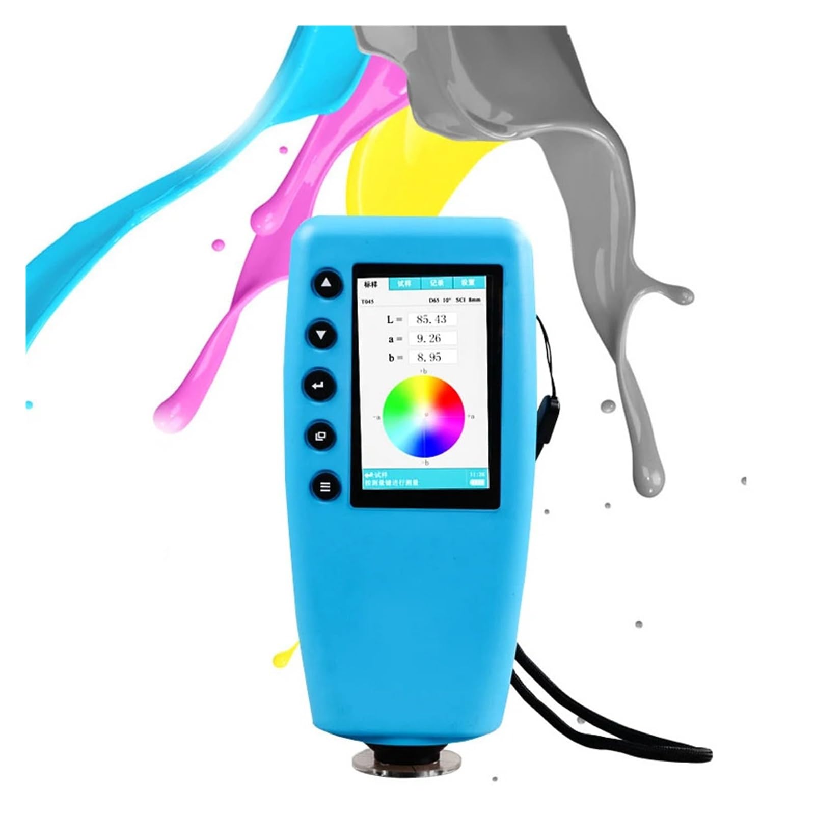 Analizzatore di colore digitale, misuratore WR-10QC, colorimetro Misurazione del Misuratore LAB preciso Tester E*a*b per il controllo del colore