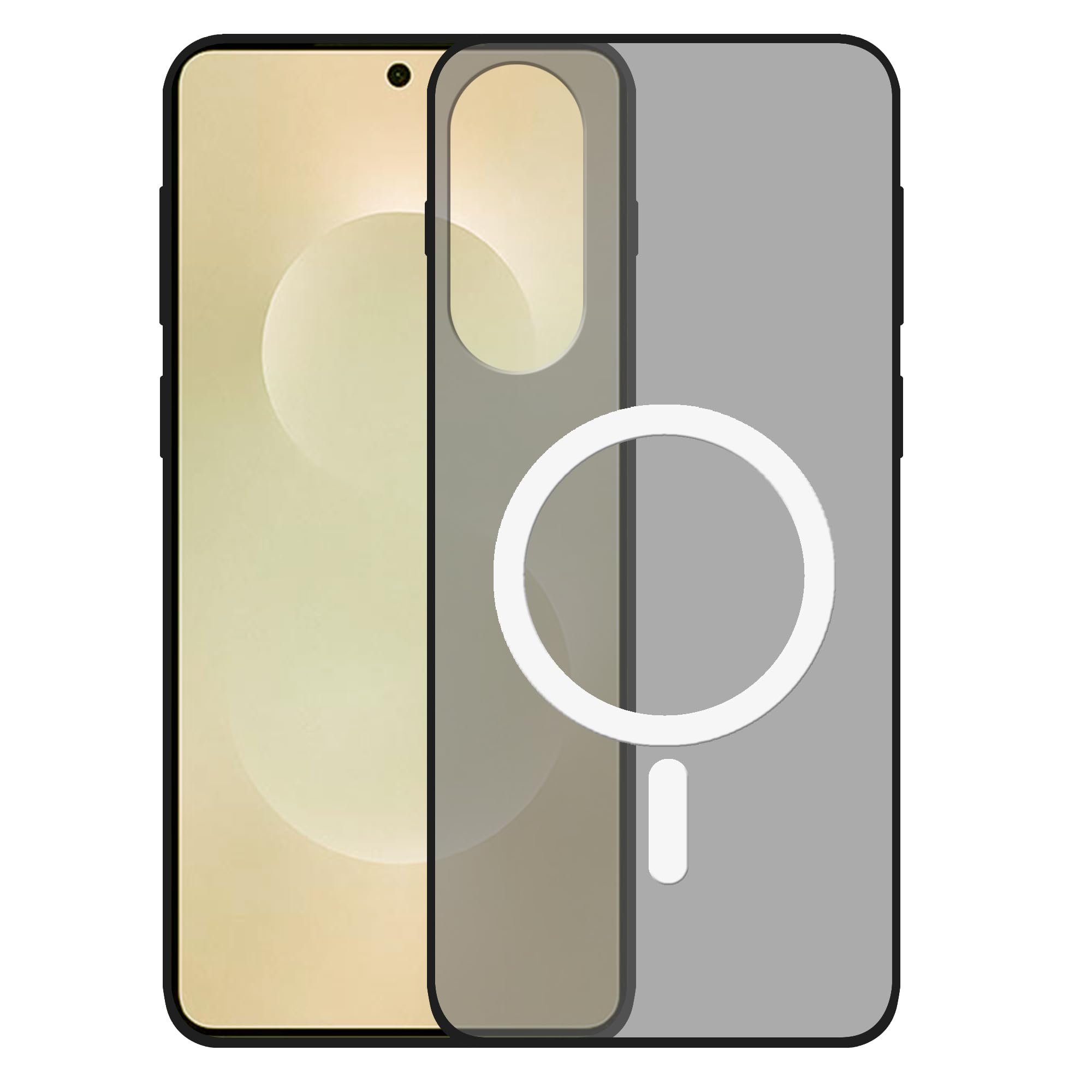 amazon basics Luxury Paper Thin Case Cover for Samsung Galaxy S26 Edge 5G | Matte Finish | Compatible with magsafe | (Black, Samsung Galaxy S26 Edge 5G)