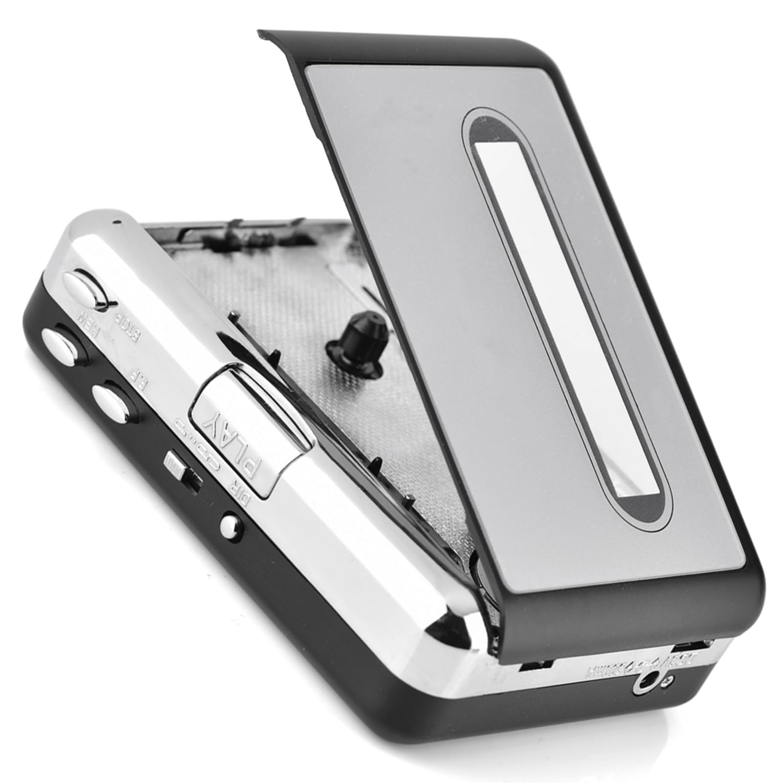 Convertisseur de Cassette vers CD Via USB, Convertisseur de Cassette USB vers PC MP3, avec Casque, Convertir pour Lecteur MP3 ou Graver sur CD
