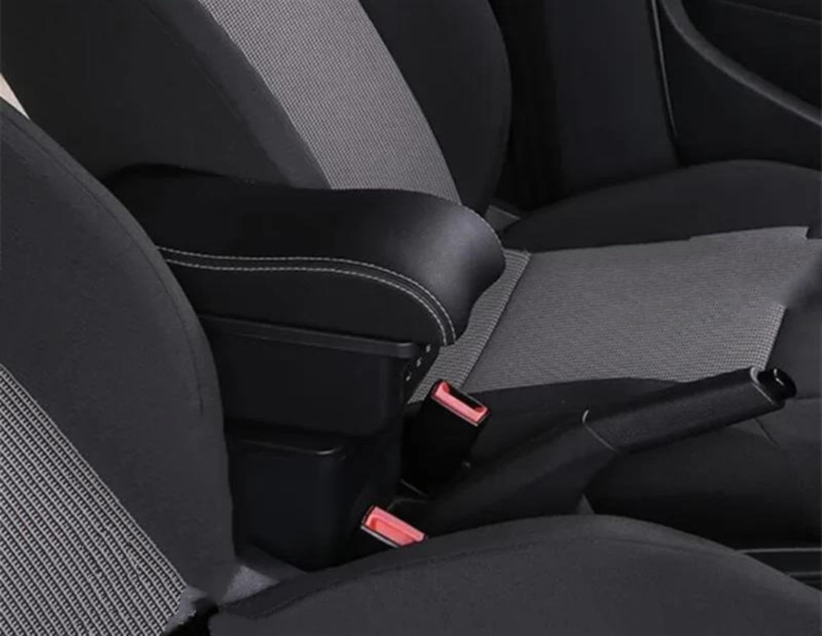 NMJLQW Storage Rack Car Armrest Box Central Storage Box Retrofit Interior With USB Car Accessories For C3 C4(B white line 3USB)