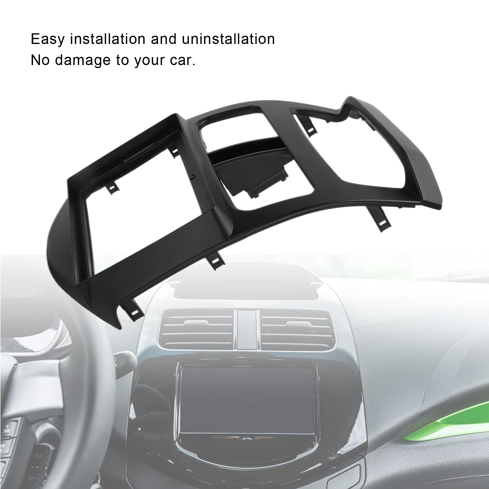 Cornice di navigazione, fascia radio Plug and Play 2-Din per sostituzione modifica auto per Spark/Beat 2014