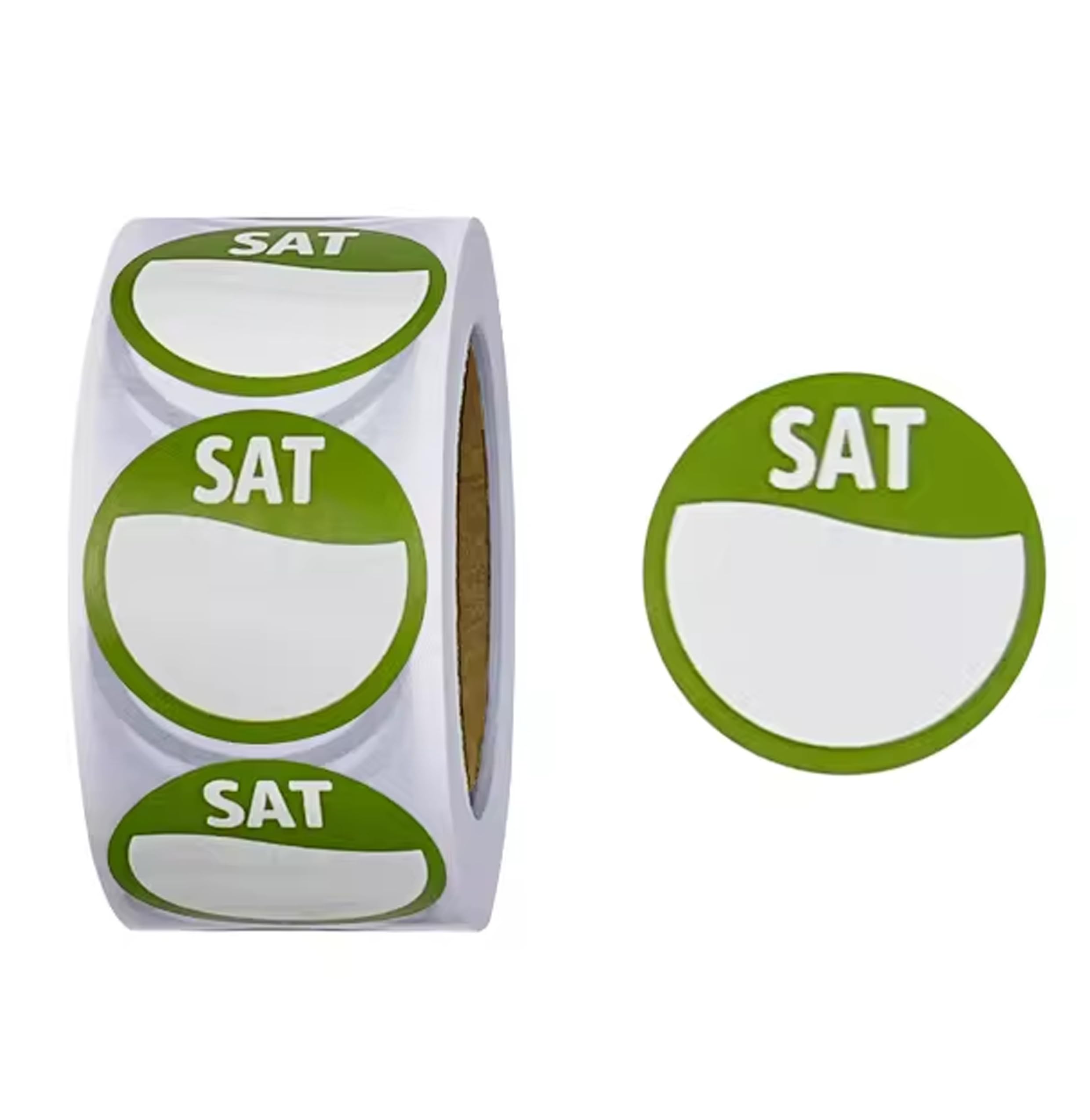 Saturday Food Labels Stickers Circular Day Labels for Commercial Kitchen, Day Dots Food Rotation Restaurants and Catering (500 Labels per Roll- Saturday)