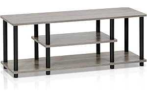Furinno Turn-N-Tube No Tools Grey Entertainment Center