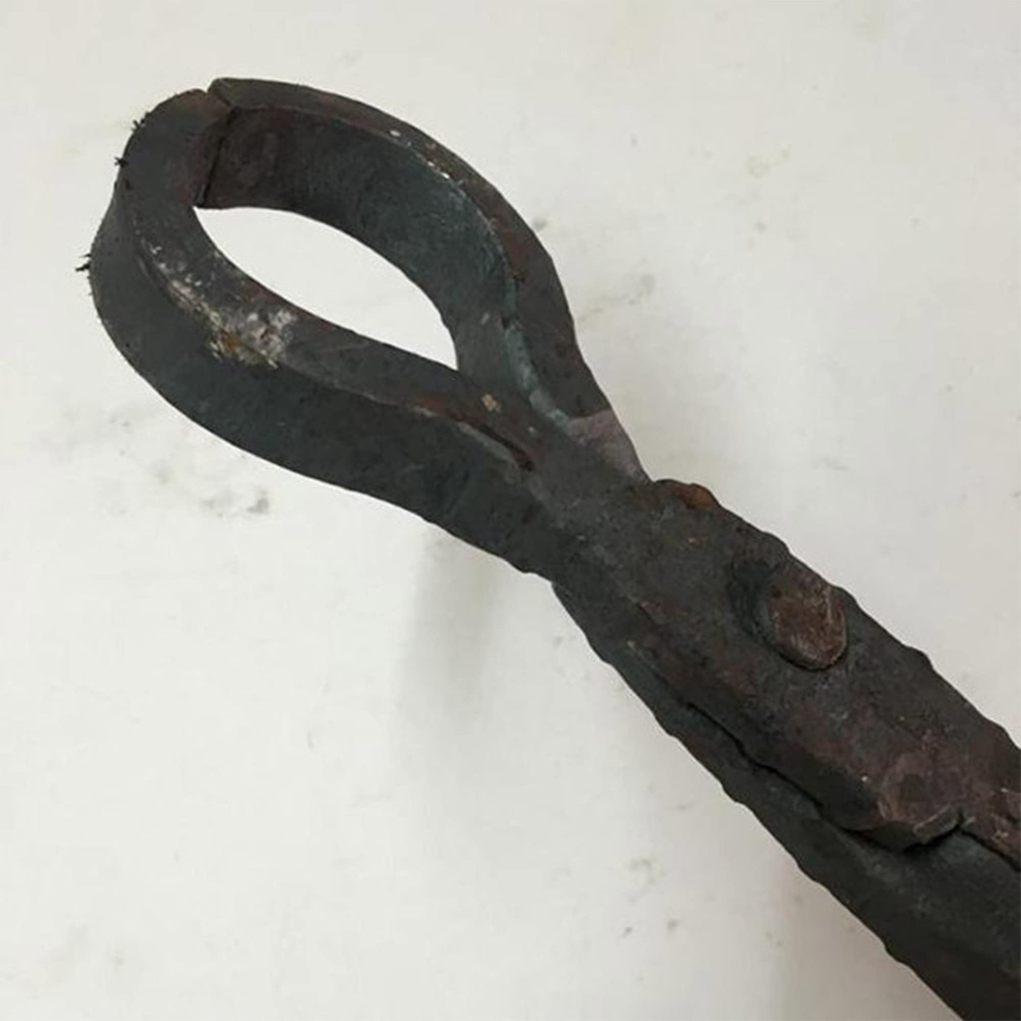 Pinzas de herrero Tenaza de forja Tenaza de forja de nariz redonda para Anvil Vise Forge Pinzas de herrero de nariz redonda de 6 piezas para Ingeniero Herrero,80cm