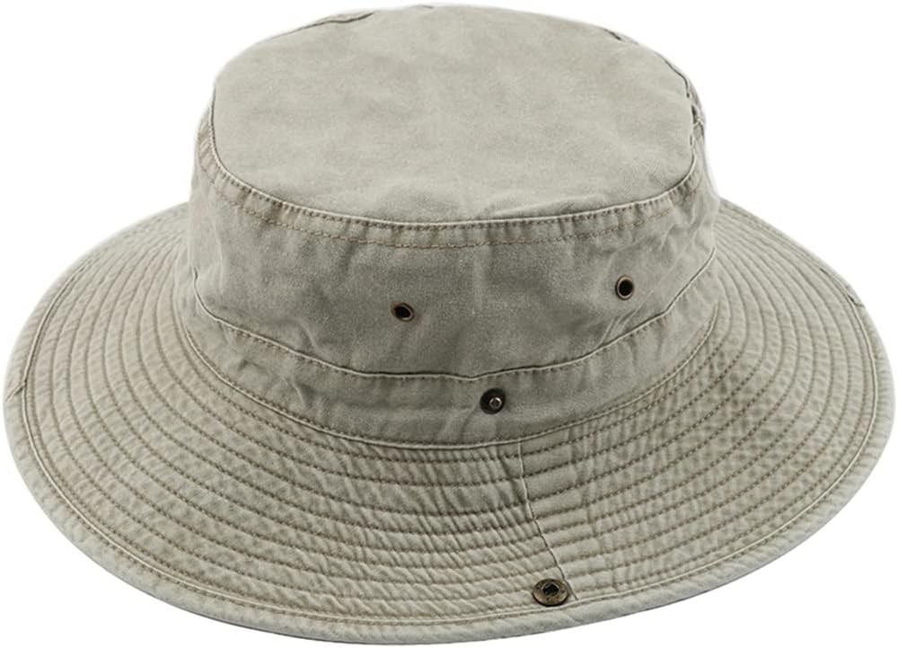 Cotton Boonie Hat Women Men UPF 50+ Sun Hats Bob Panama Caps Fishing Washed Beach