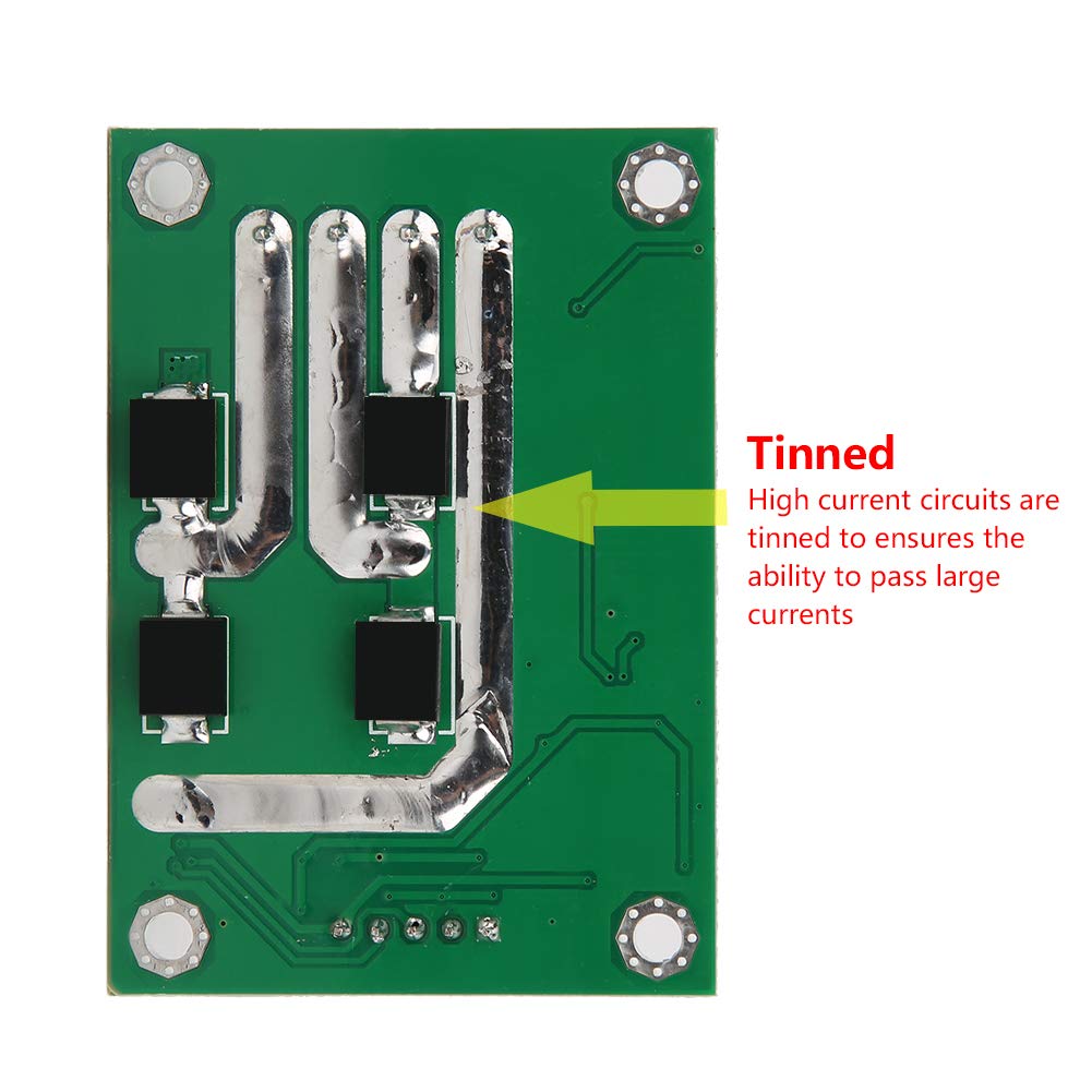 aqxreight Módulo de Accionamiento de Motor de CC de 30 A, Controlador de Puente H Compacto de Alta Potencia, Rendimiento Eficiente para Aplicaciones de 12 V 30 V, Compatibilidad Versátil con
